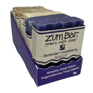 Zum Bar Goat’s Milk Soap 6-Pack  Lavender Rosemary Almond Frankincense Patchouli